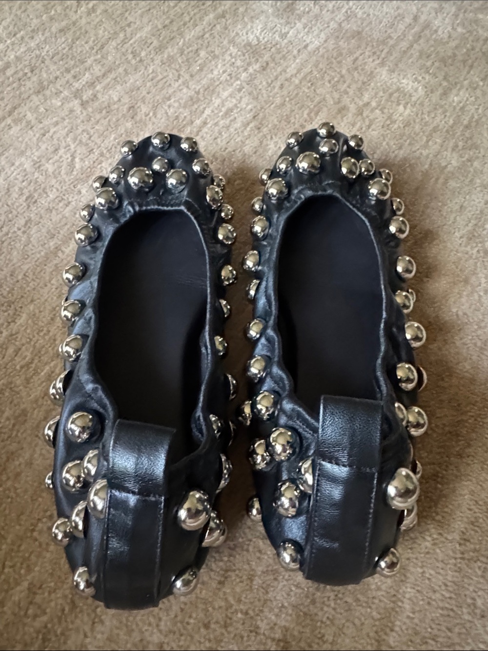 Isabel Marant Studded Flats in Black & Silver EU 39 - Picture 3 of 3